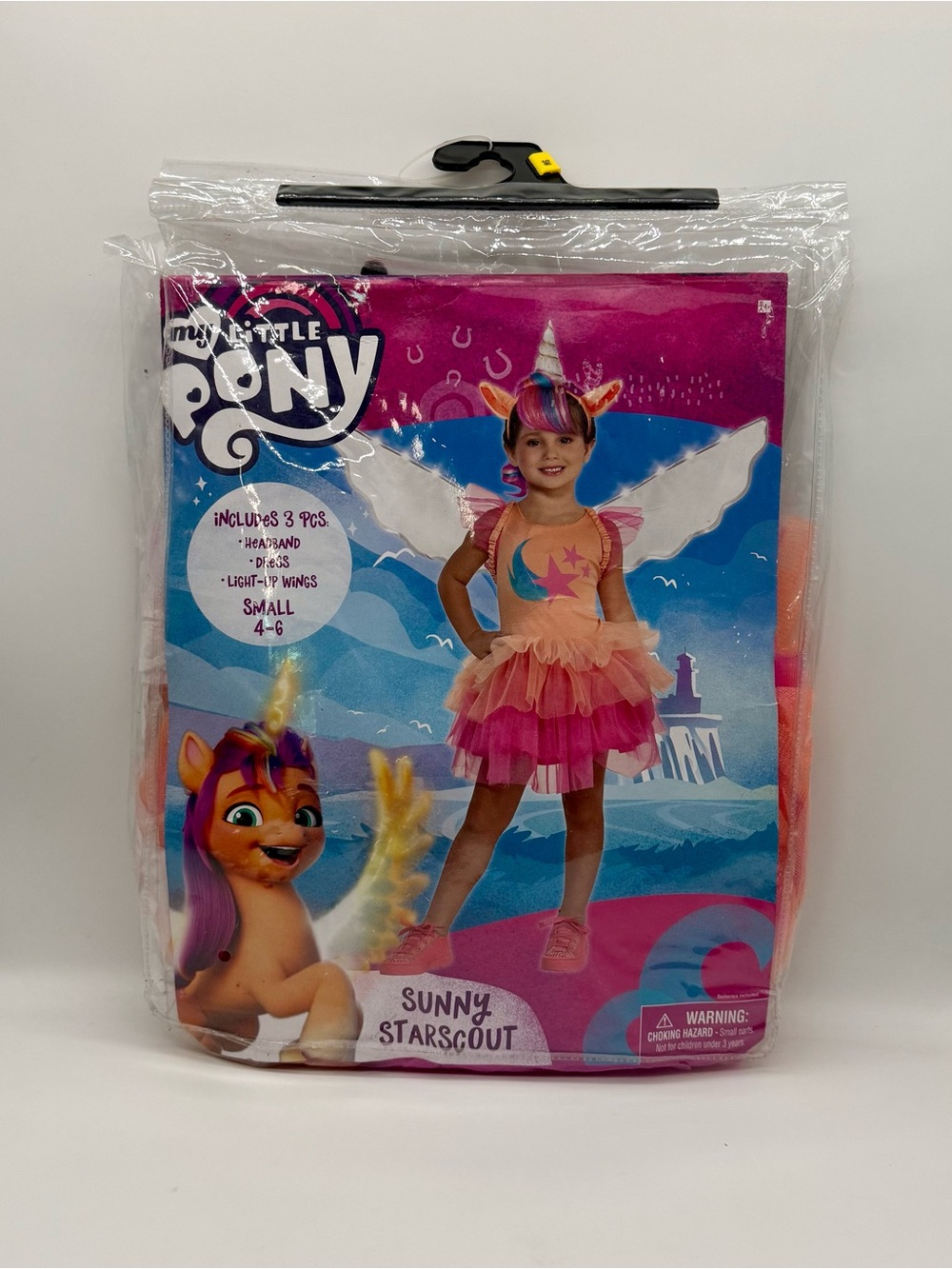 My Little Pony Sunny Starscout Costume Girls Small 4-6 Halloween Dress Up NIP